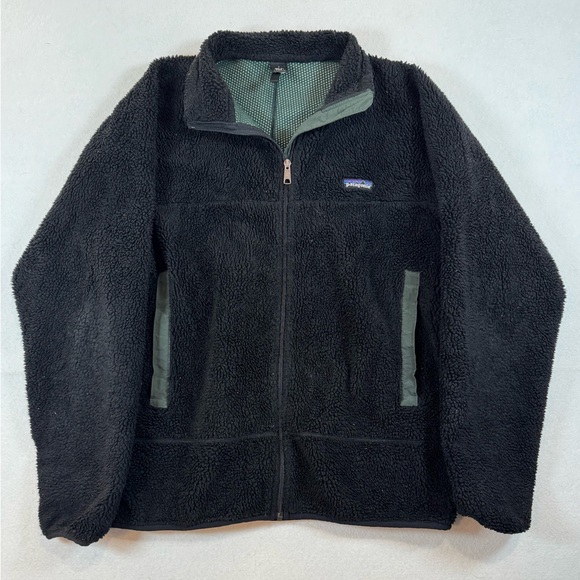 Vintage Patagonia Black Fleece Zip-Up Jacket